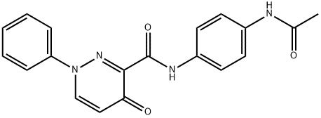 N-(4-acetamidophenyl)-4-oxo-1-phenylpyridazine-3-carboxamide Structural