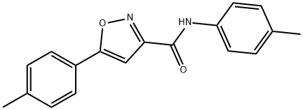 N,5-bis(4-methylphenyl)-1,2-oxazole-3-carboxamide Structural