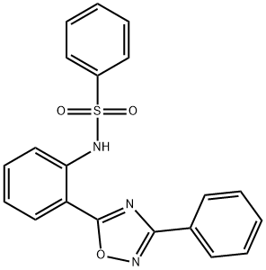 N-[2-(3-phenyl-1,2,4-oxadiazol-5-yl)phenyl]benzenesulfonamide Structural