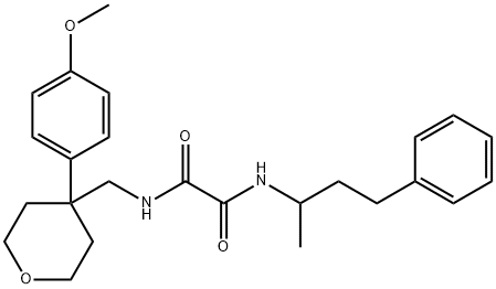 N-[[4-(4-methoxyphenyl)oxan-4-yl]methyl]-N'-(4-phenylbutan-2-yl)oxamide Structural