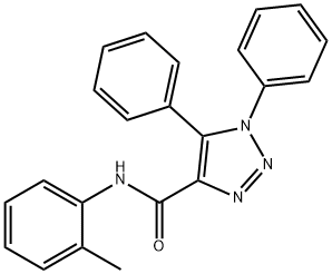 N-(2-methylphenyl)-1,5-diphenyltriazole-4-carboxamide Structural