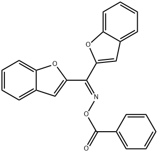di(benzofuran-2-yl)methanone O-benzoyl oxime Structural