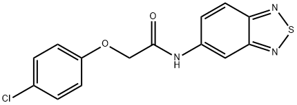 N-(2,1,3-benzothiadiazol-5-yl)-2-(4-chlorophenoxy)acetamide Structural