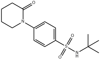 N-tert-butyl-4-(2-oxopiperidin-1-yl)benzenesulfonamide Structural