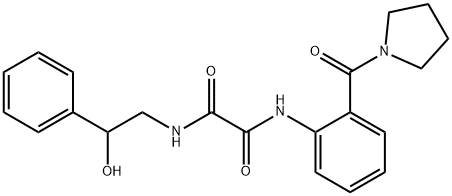 N-(2-hydroxy-2-phenylethyl)-N'-[2-(pyrrolidine-1-carbonyl)phenyl]oxamide Structural
