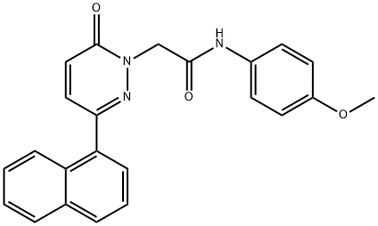 N-(4-methoxyphenyl)-2-(3-naphthalen-1-yl-6-oxopyridazin-1-yl)acetamide Structural