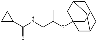 N-[2-(1-adamantyloxy)propyl]cyclopropanecarboxamide Structural