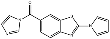 imidazol-1-yl-(2-pyrrol-1-yl-1,3-benzothiazol-6-yl)methanone Structural