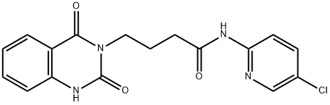 N-(5-chloropyridin-2-yl)-4-(2,4-dioxo-1H-quinazolin-3-yl)butanamide Structural