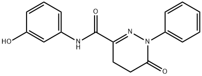 N-(3-hydroxyphenyl)-6-oxo-1-phenyl-4,5-dihydropyridazine-3-carboxamide Structural