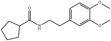 N-[2-(3,4-dimethoxyphenyl)ethyl]cyclopentanecarboxamide Structural