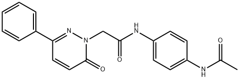 N-(4-acetamidophenyl)-2-(6-oxo-3-phenylpyridazin-1-yl)acetamide Structural