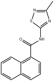 N-(3-methyl-1,2,4-thiadiazol-5-yl)naphthalene-1-carboxamide Structural