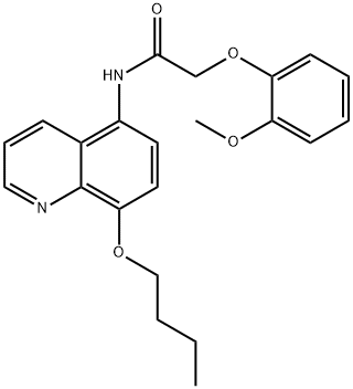 N-(8-butoxyquinolin-5-yl)-2-(2-methoxyphenoxy)acetamide Structural