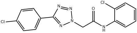 N-(2-chlorophenyl)-2-[5-(4-chlorophenyl)tetrazol-2-yl]acetamide Structural