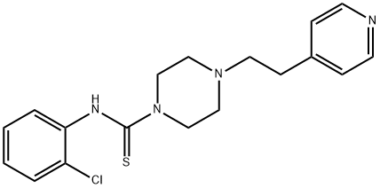 N-(2-chlorophenyl)-4-(2-pyridin-4-ylethyl)piperazine-1-carbothioamide Structural