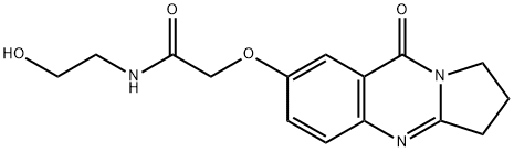 N-(2-hydroxyethyl)-2-[(9-oxo-2,3-dihydro-1H-pyrrolo[2,1-b]quinazolin-7-yl)oxy]acetamide Structural
