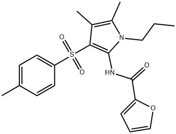N-[4,5-dimethyl-3-(4-methylphenyl)sulfonyl-1-propylpyrrol-2-yl]furan-2-carboxamide Structural