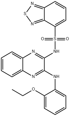 N-[3-(2-ethoxyanilino)quinoxalin-2-yl]-2,1,3-benzothiadiazole-4-sulfonamide Structural