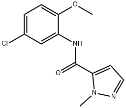 N-(5-chloro-2-methoxyphenyl)-2-methylpyrazole-3-carboxamide Structural