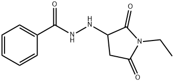 N'-(1-ethyl-2,5-dioxopyrrolidin-3-yl)benzohydrazide Structural