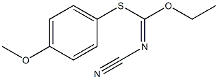 O-EthylS-(4-methoxyphenyl)N-cyanocarbonimidothioate Structural
