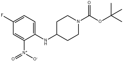 TERT-BUTYL 4-(4-FLUORO-2-NITROPHENYLAMINO)PIPERIDINE-1-CARBOXYLATE Structural
