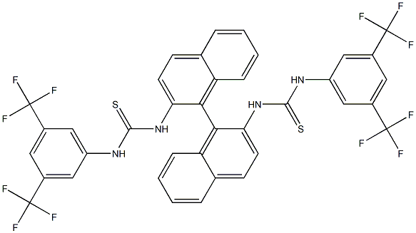 N,N''-(1R)-[1,1'-binaphthalene]-2,2'-diylbis[N'-[3,5-bis(trifluoromethyl)phenyl]-Thiourea Structural