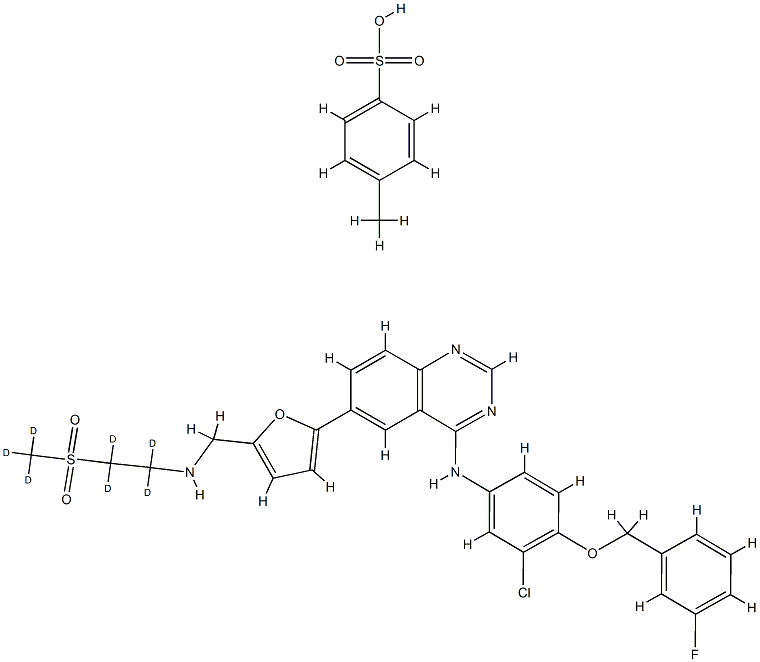 Lapatinib-d7 Ditosylate Structural