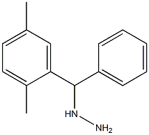 1-[(2,5-dimethylphenyl)(phenyl)methyl]hydrazine Structural