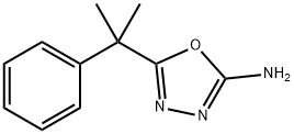 5-(2-phenylpropan-2-yl)-1,3,4-oxadiazol-2-amine Structural