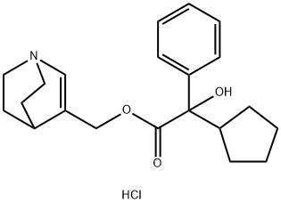 MANDELIC ACID, alpha-CYCLOPENTYL-, (1-AZABICYCLO(2.2.2)OCT-2-EN-3-YL)M ETHYL ESTE Structural