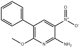 6-METHOXY-3-NITRO-5-PHENYL-PYRIDIN-2-YLAMINE Structural