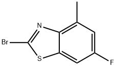 2-BROMO-6-FLUORO-4-METHYLBENZOTHIAZOLE Structural