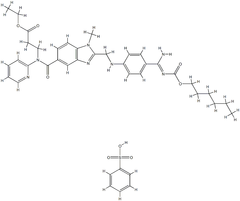 Dabigatran etexilate benzenesulfonate Structural