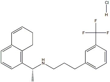 1-NaphthaleneMethanaMine, 7,8-dihydro-α-Methyl-N-[3-[3-(trifluoroMethyl)phenyl]propyl]-, hydrochloride (1:1), (αR)- Structural Picture