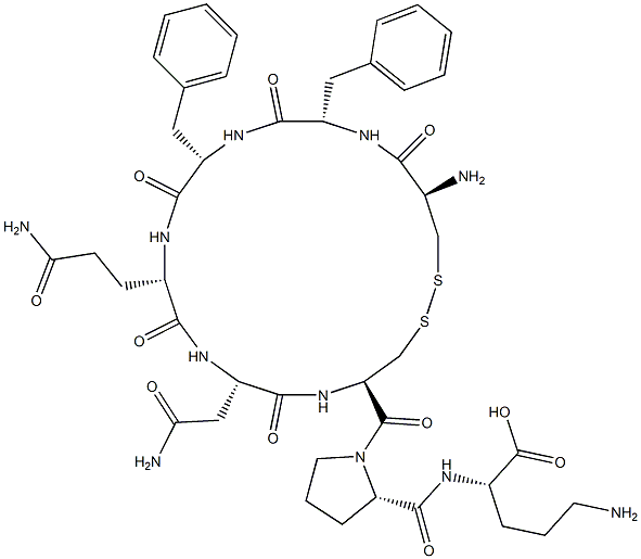 vasopressin, 9-des-Gly-(2-Phe-8-Orn)- Structural