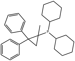 Dicyclohexyl(2,2-diphenyl-1-methylcyclopropyl)phosphine Cy-cBRIDP