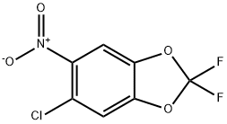 5-Chloro-2,2-difluoro-6-nitrobenzo[1,3]dioxole Structural