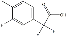 Difluoro-(3-fluoro-4-methylphenyl)acetic acid Structural