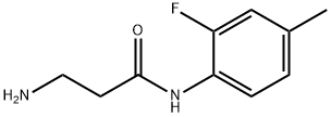 N~1~-(2-fluoro-4-methylphenyl)-beta-alaninamide(SALTDATA: HCl) Structural
