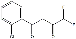 1-(2-chlorophenyl)-4,4-difluorobutane-1,3-dione Structural