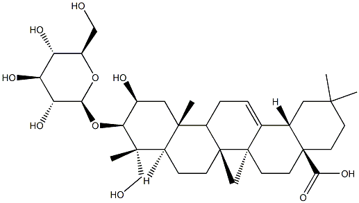 Bayogenin 3-O-β-D-glucopyranoside Structural