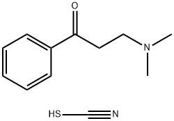 thiocyanic acid compound with 3-(dimethylamino)-1-phenylpropan-1-one (1:1) Structural