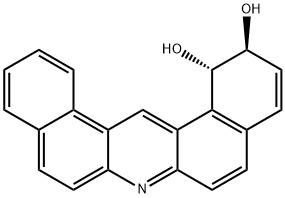 TRANS-DIBENZ(A,J)ACRIDINE-1,2-DIHYDRODIOL Structural