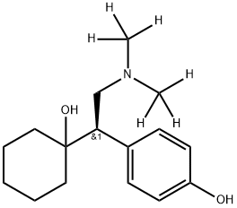 R-(-)-O-DesMethyl-Venlafaxine-d6 Structural