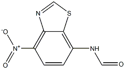 Formamide,N-(4-nitro-7-benzothiazolyl)-(9CI) Structural