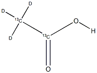 ACETIC-13C2-2-D3 ACID Structural