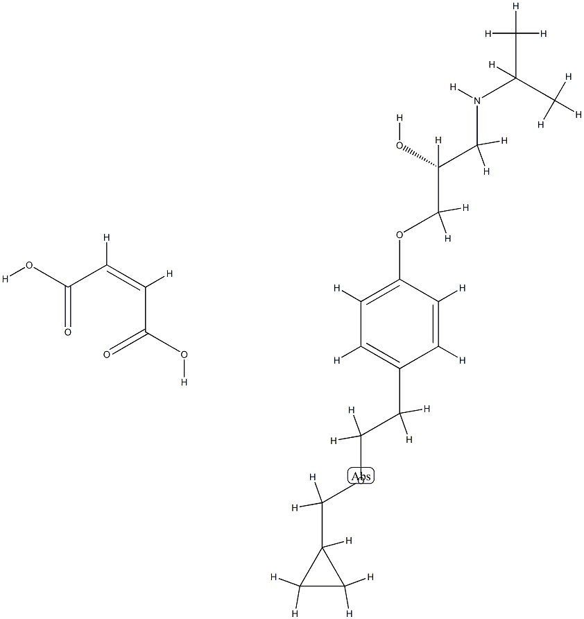 Dextrobetaxolol (Z)-2-butenedioate salt Structural