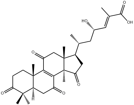 23S-hydroxyl-11,15-dioxo-ganoderic acid DM Structural